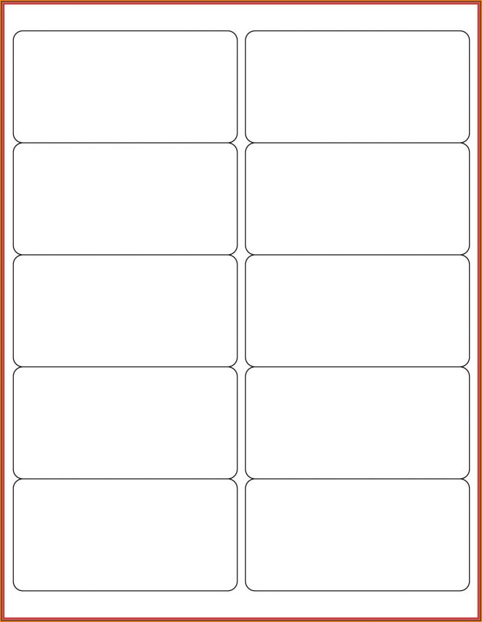 2X4 Label Template