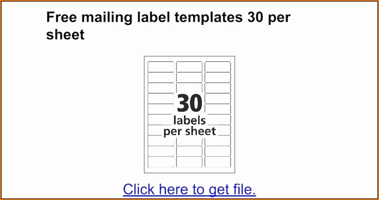 Avery Mailing Labels Template 5167