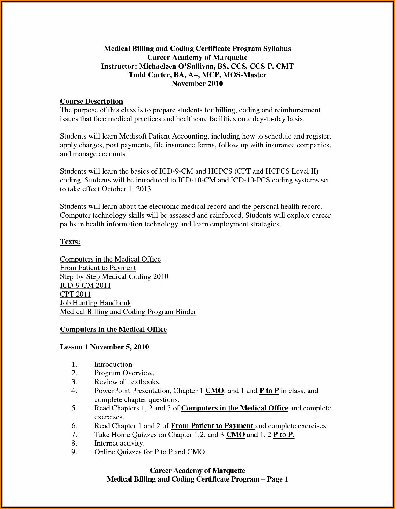 Cover Letter For Medical Billing And Coding