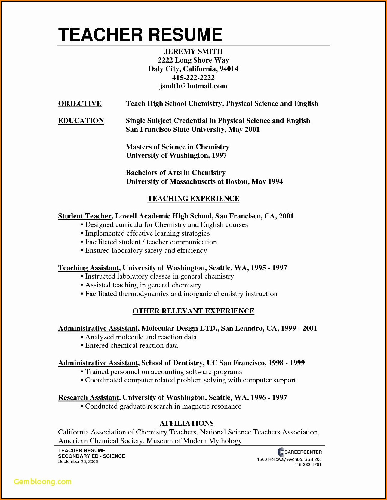 Free Resume Outlines Microsoft Word