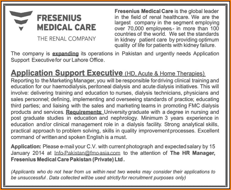 Fresenius Job Application