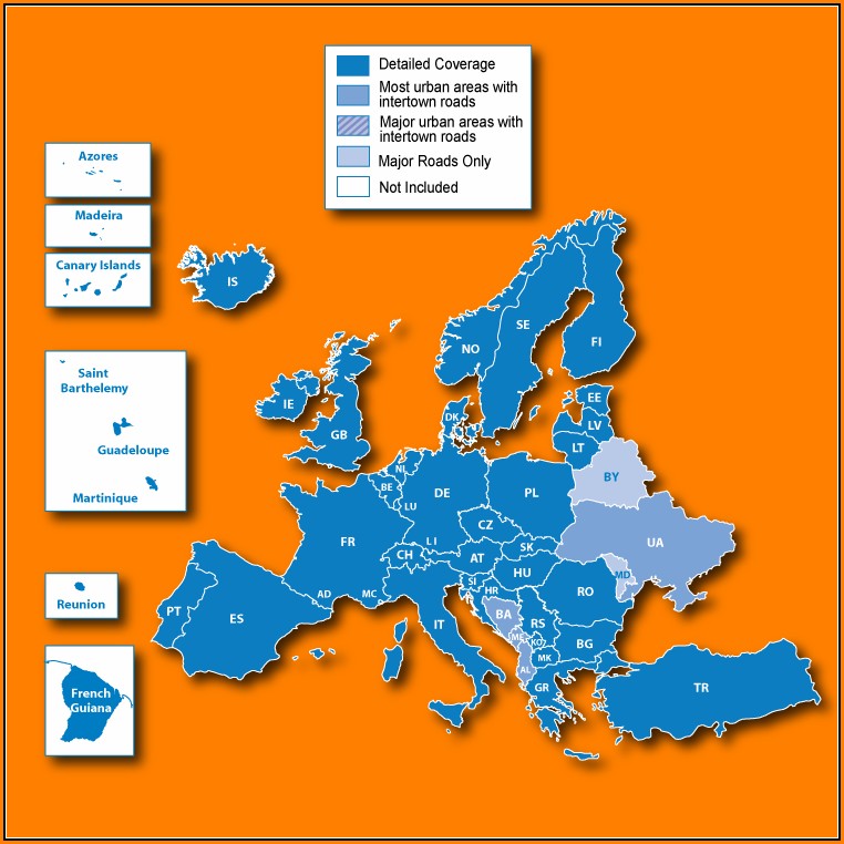 Garmin Europe Maps