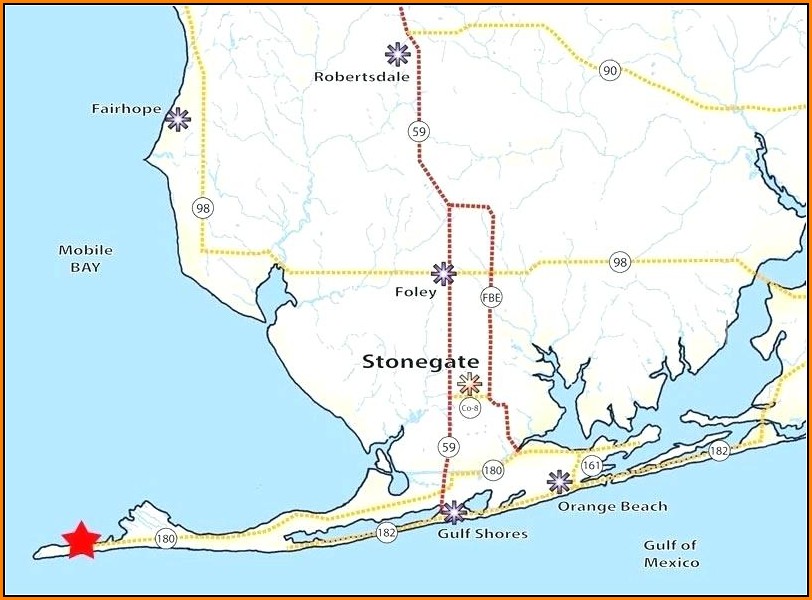 Map Of Gulf Shores Area