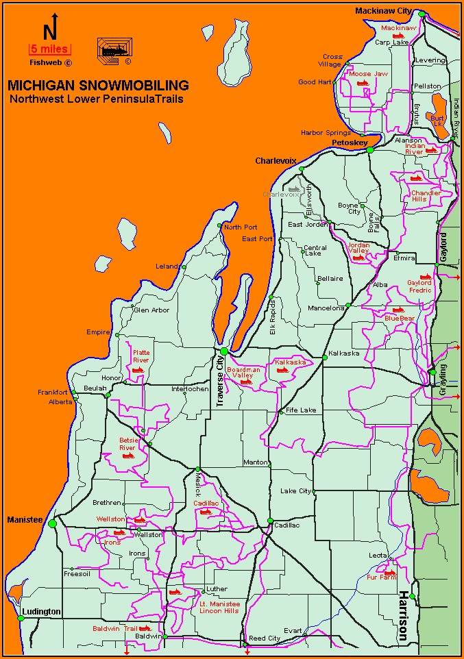 Michigan Snowmobile Trail Maps