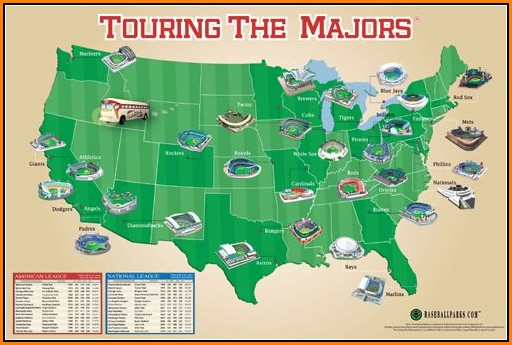 Mlb Ballpark Map