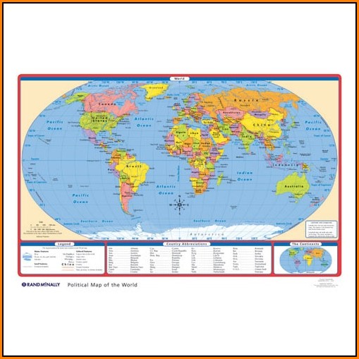 Rand Mcnally World Political Map