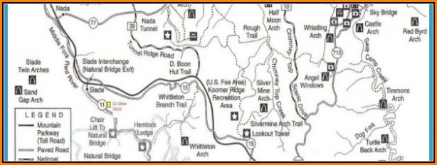 Red River Gorge Trail Map Pdf