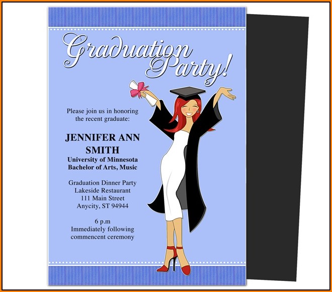 Templates For Graduation Party Invitations