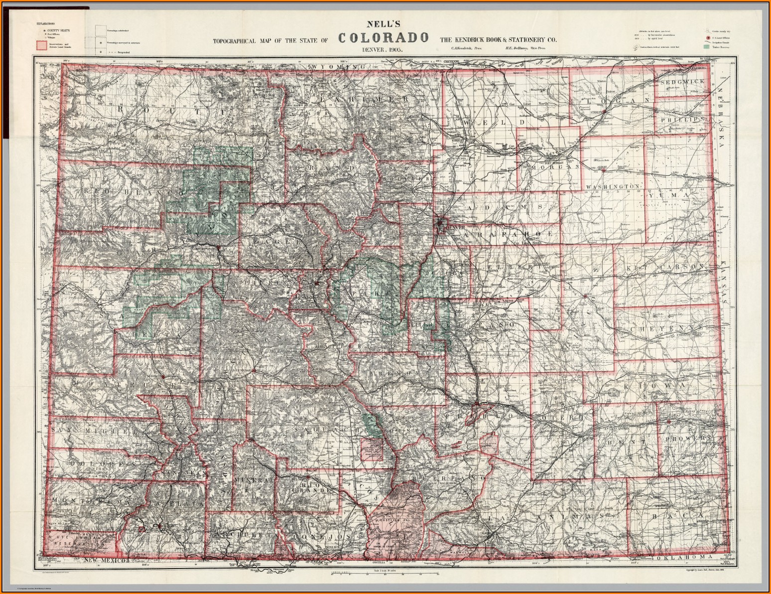 Topographical Map Of Colorado