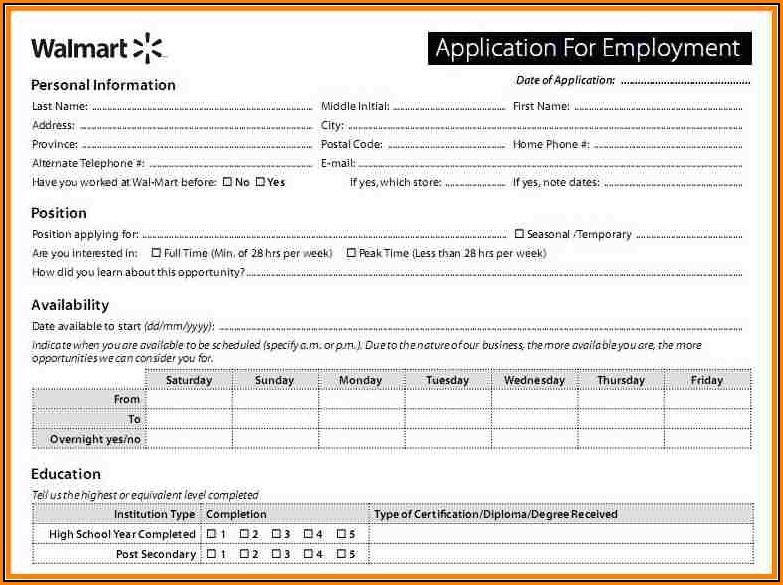 Walmart Jobs.com Application - Job Application : Resume Examples #