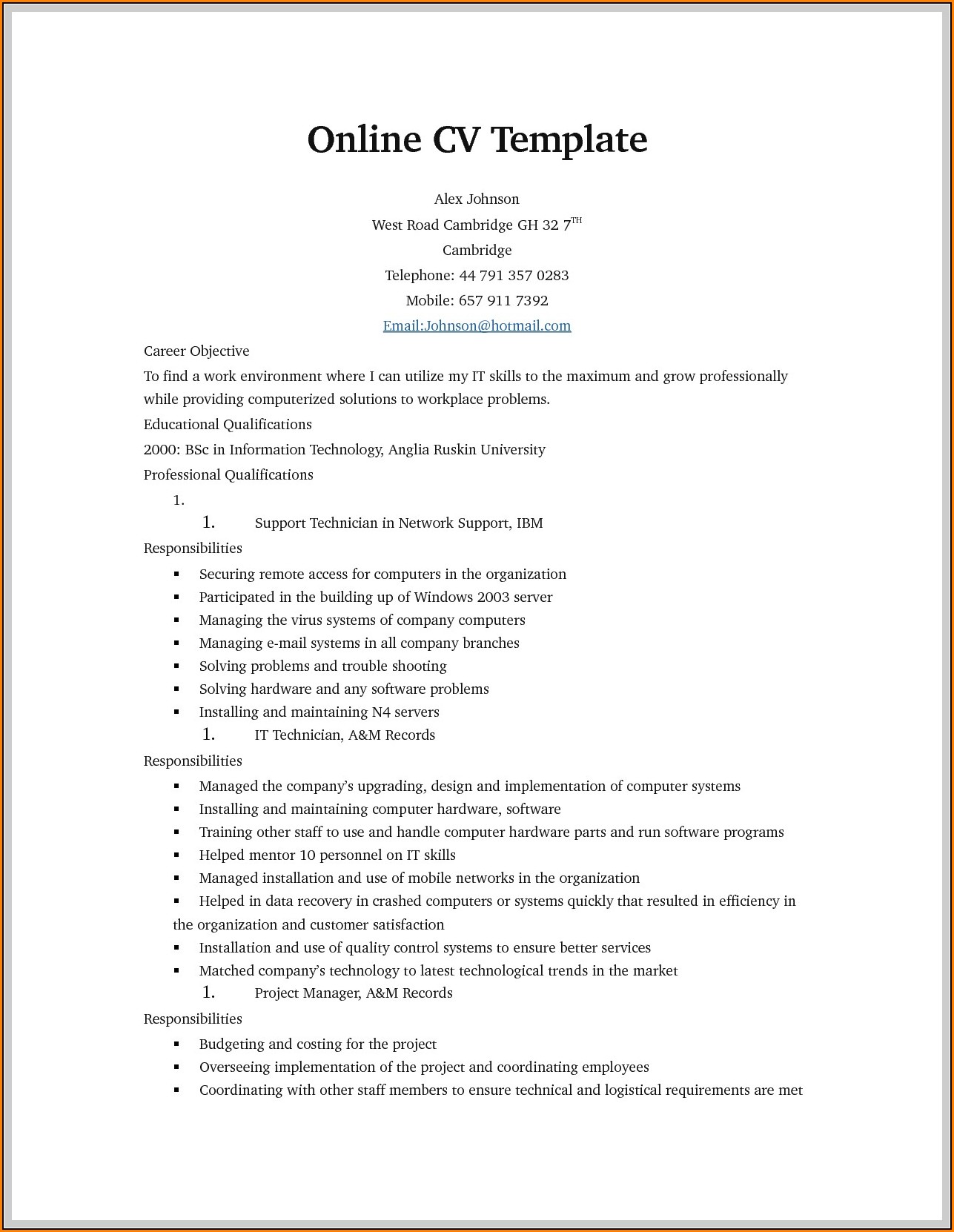 Best Free Resume Templates Online