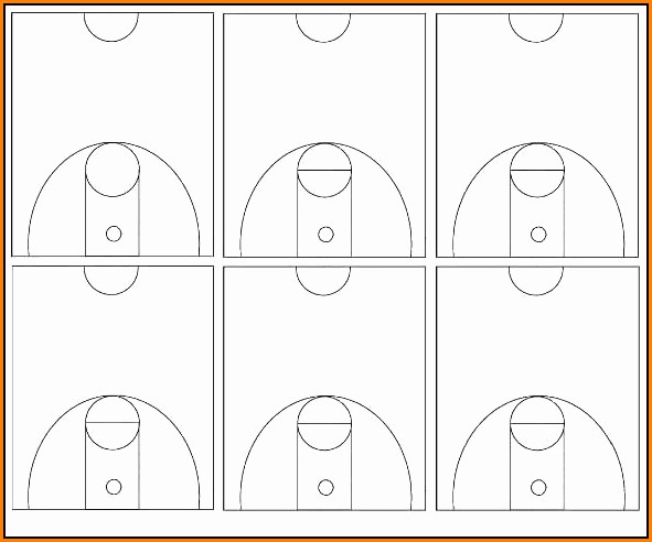 Blank Basketball Court Template