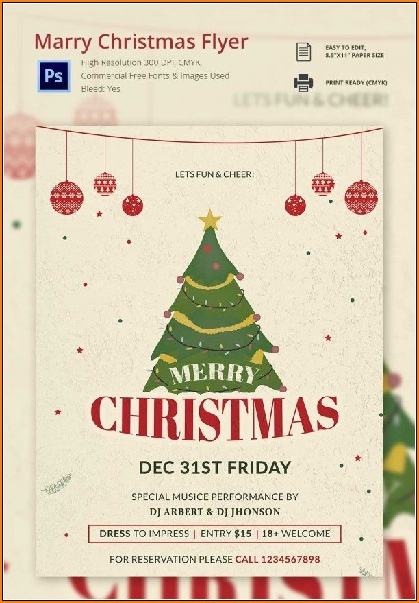 Christmas Flyer Templates For Microsoft Word