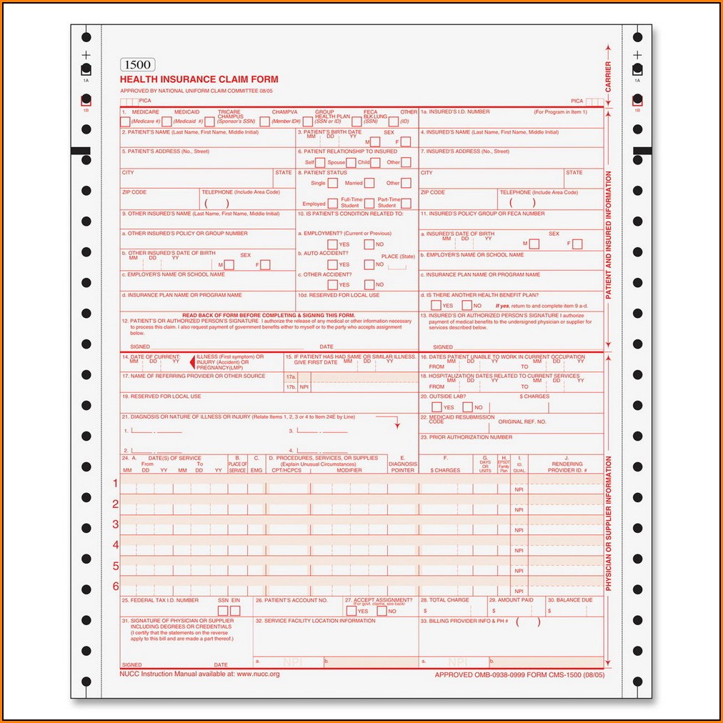 Copy Of Hcfa 1500 Claim Form