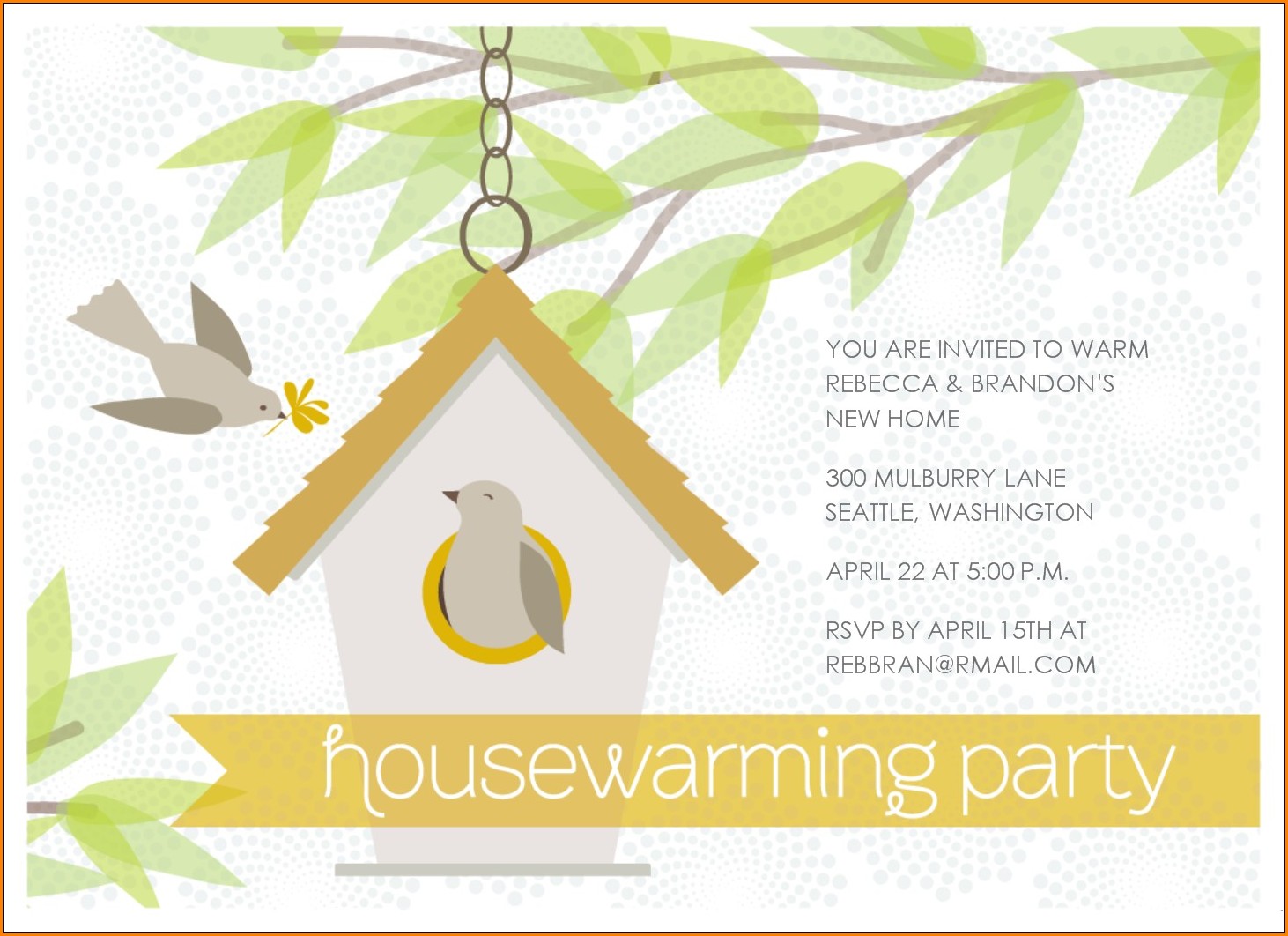 Editable Housewarming Invitation Templates