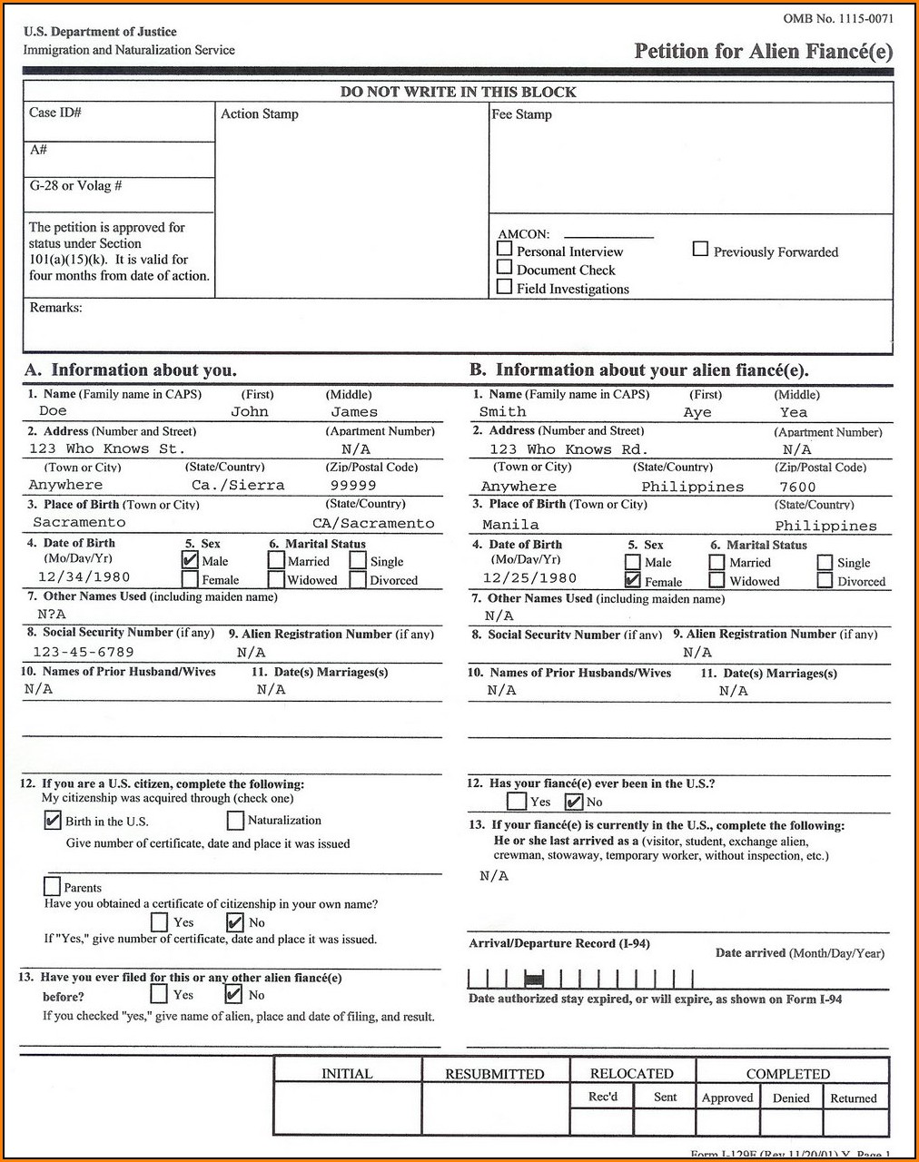 Fiance Visa Forms Needed