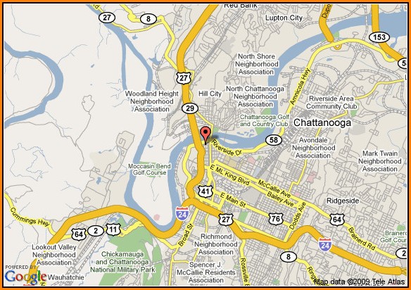 Gatlinburg Hotels Downtown Map
