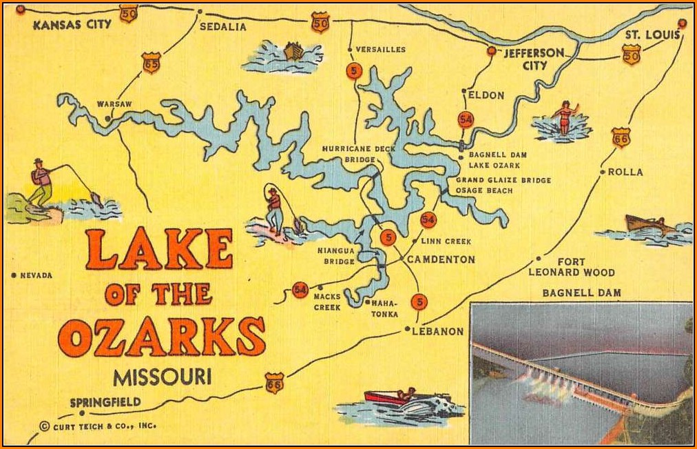 Lake Of The Ozarks Missouri Map