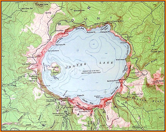 Lake Topo Maps