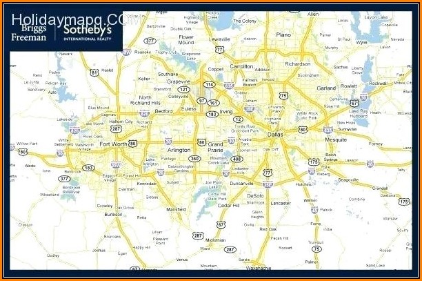 Map Of Greater Dallas Fort Worth Area
