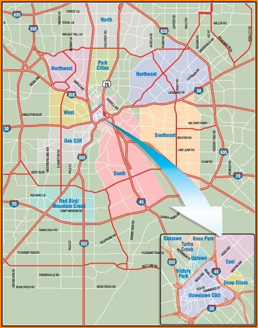 Map Of Greater Dallas