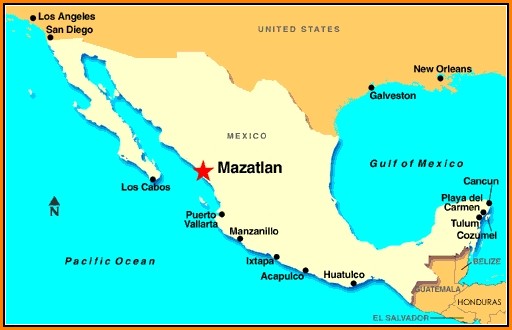 Map Of Mazatlan Mexico Resorts