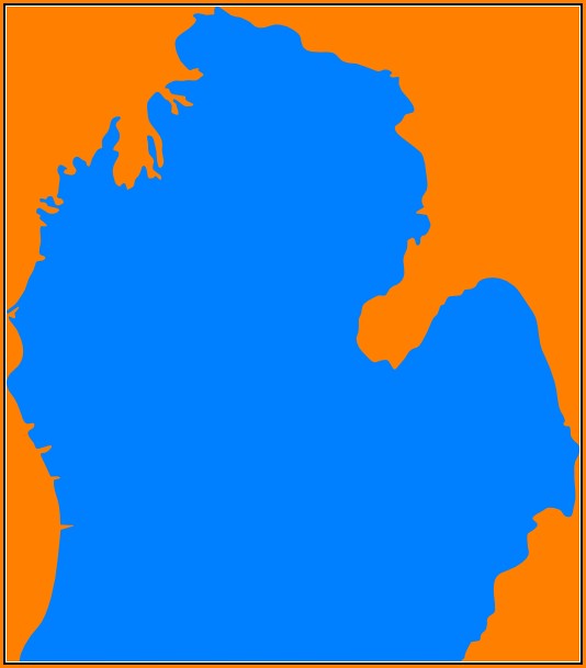 Michigan Mitten Map