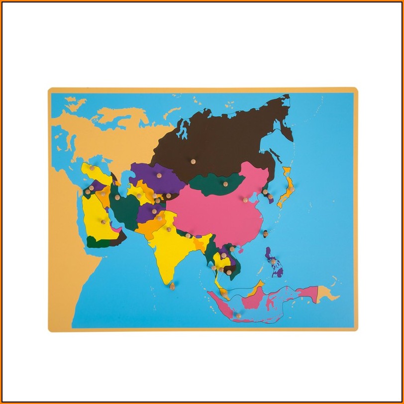 Montessori Asia Puzzle Map