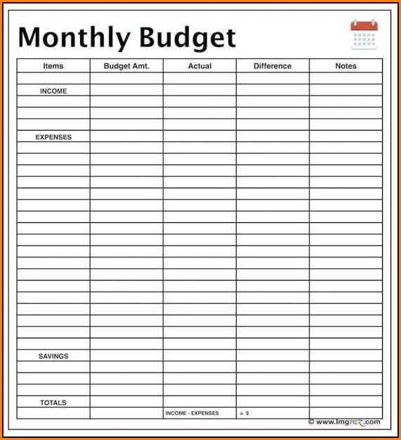 Monthly Income And Expense Report Template