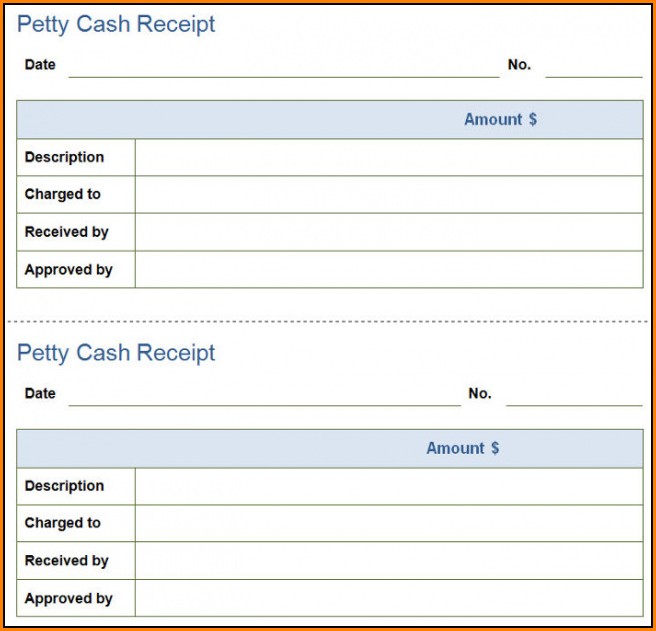 Petty Cash Invoice Template