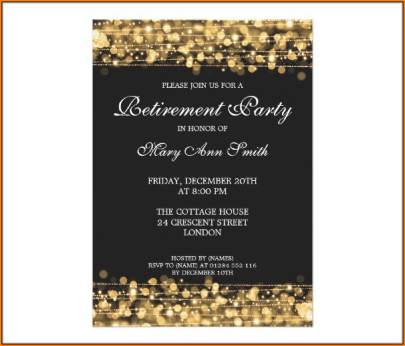 Retirement Party Invitation Template Ms Word