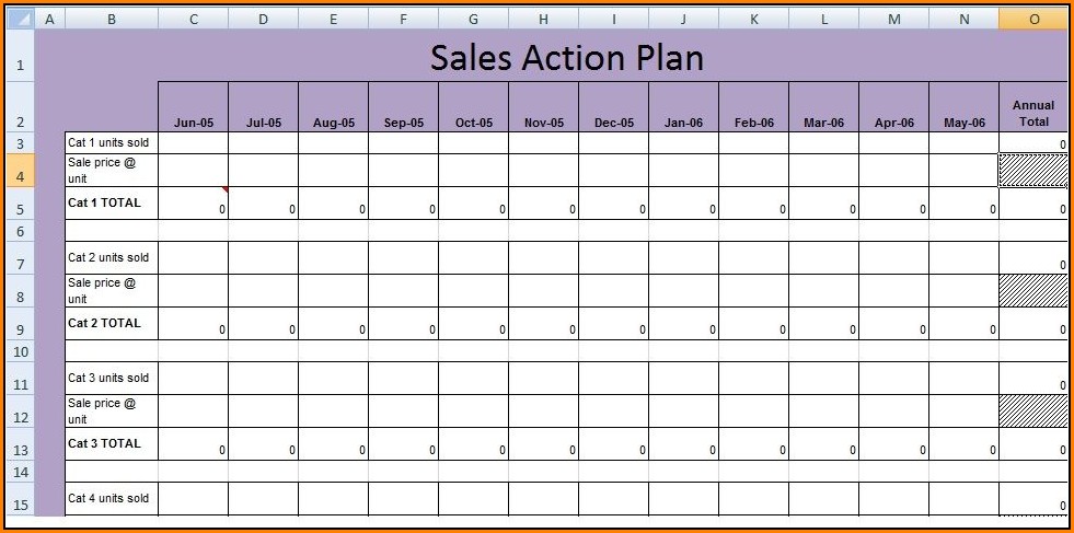 Sales Action Plan Template Excel