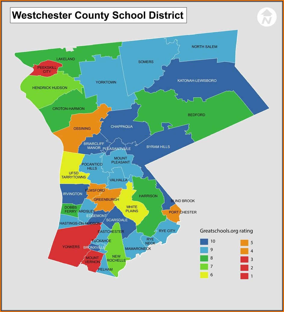 Westchester County School District Map