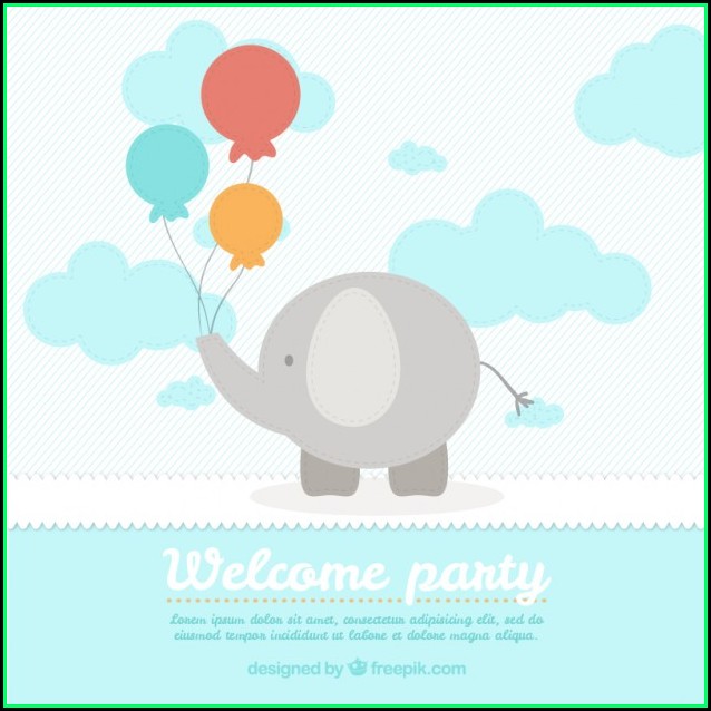 Baby Shower Card Template Free