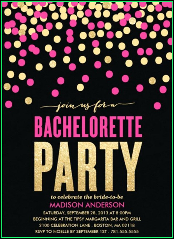 Bachelorette Party Invitation Templates Microsoft