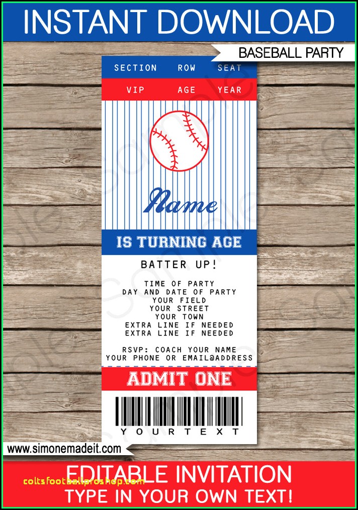 Baseball Invitation Template Free Download
