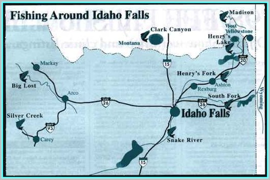 Fly Fishing Idaho Map