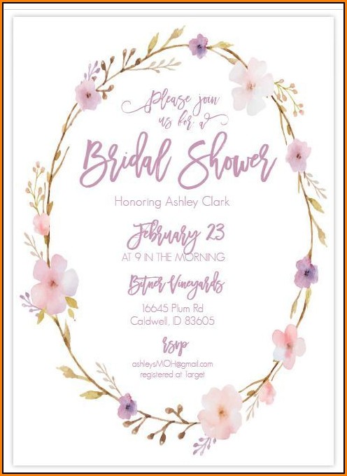 Free Bridal Shower Templates