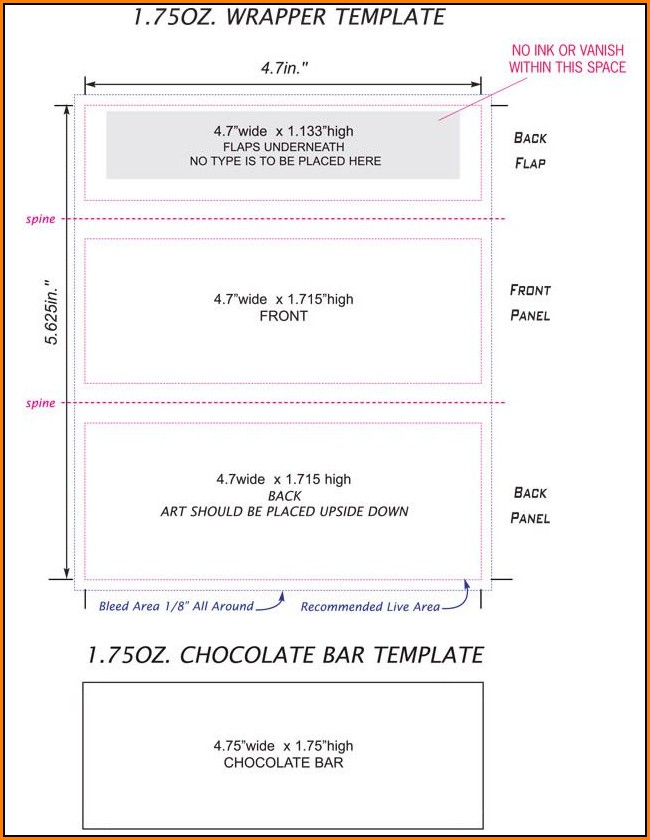 Free Candy Bar Wrapper Template