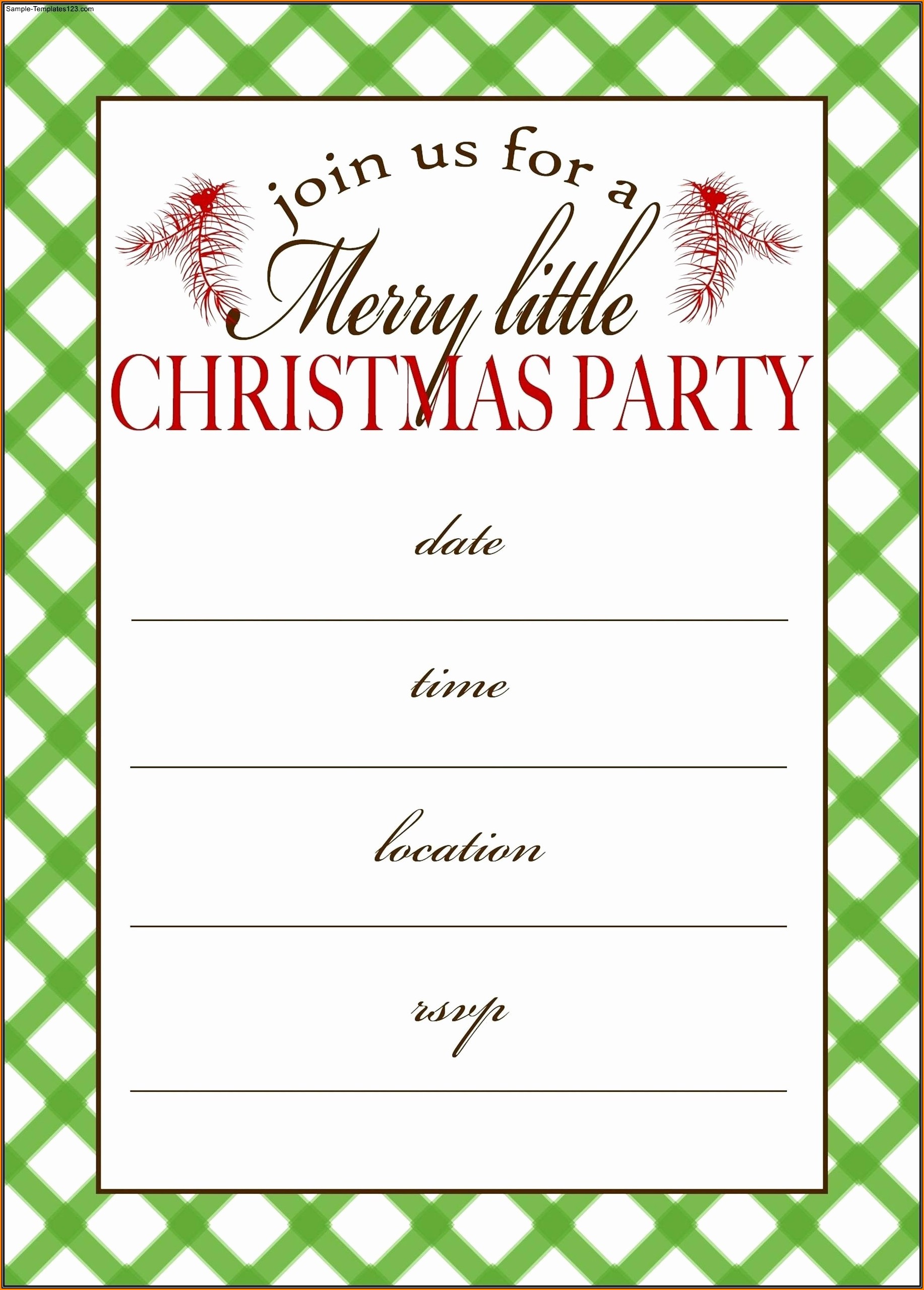 Free Editable Christmas Party Invitation Templates