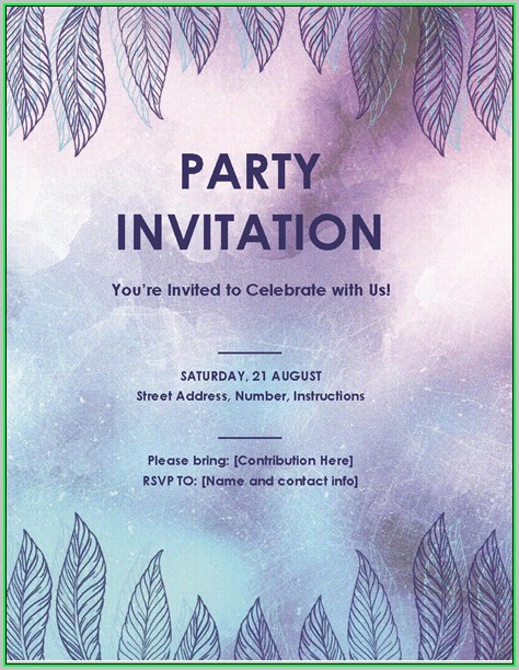 Free Lunch Invitation Templates For Word