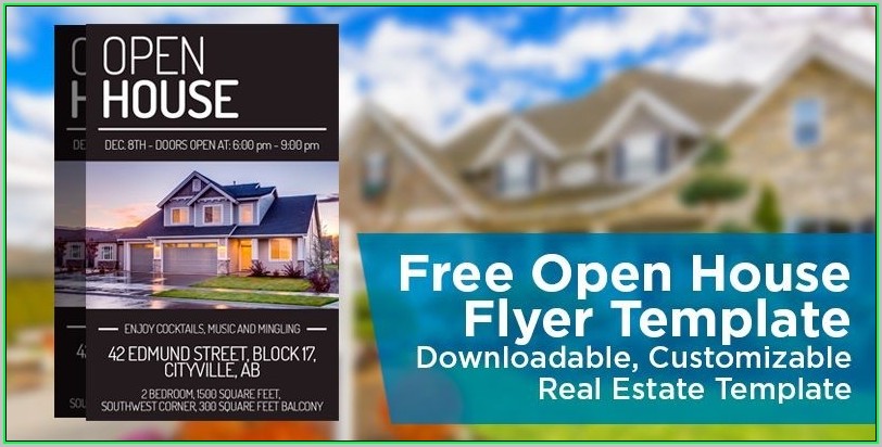 Free Open House Flyer Template Word
