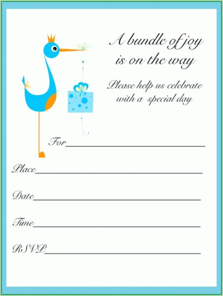 Free Printable Baby Shower Invitations Templates