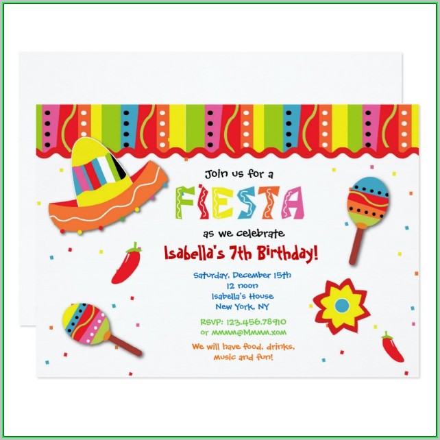 Free Printable Mexican Fiesta Invitation Templates