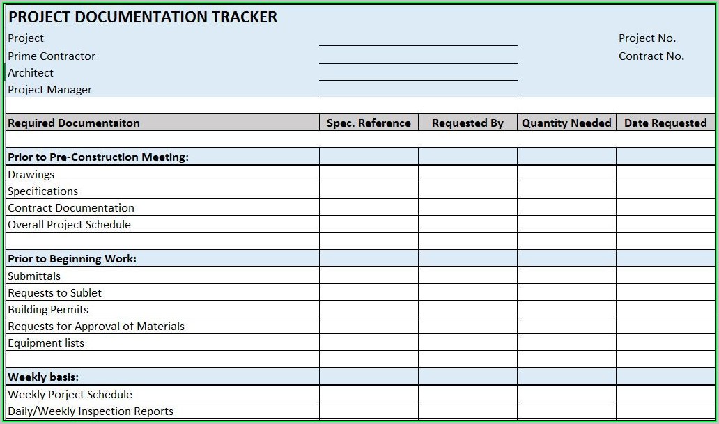 Free Project Management Templates Excel 2018