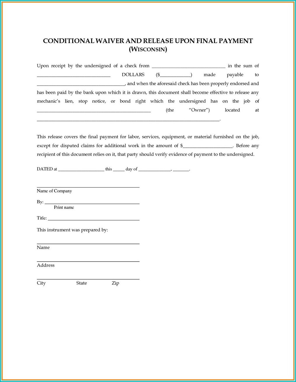 subcontractor-lien-waiver-form-illinois-form-resume-examples