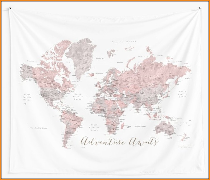 World Map Tapestries