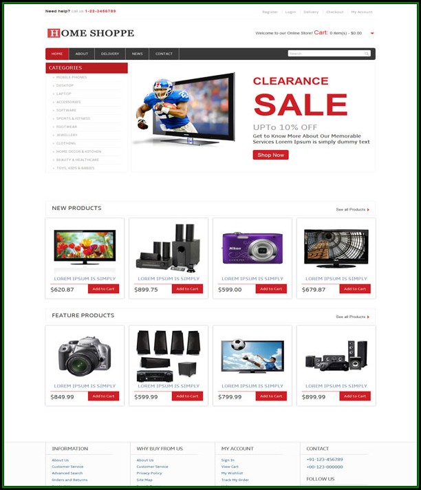 bootstrap ecommerce website templates free download