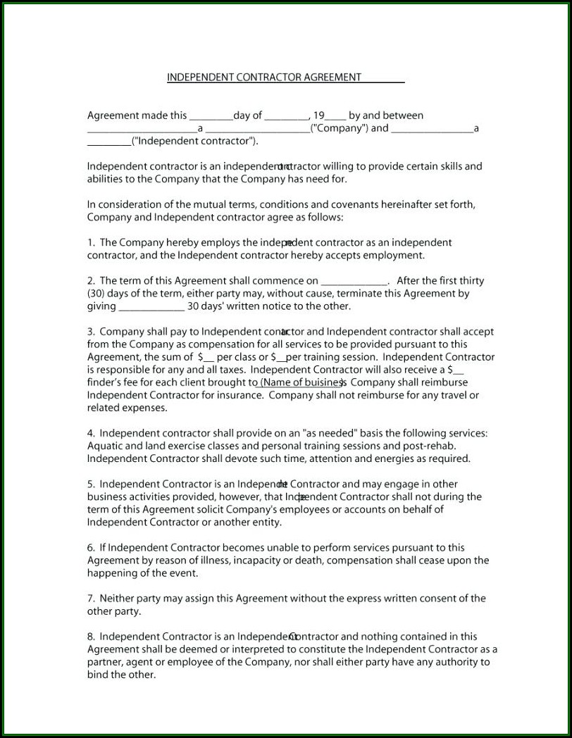 Counselling Client Contract Template