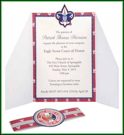 Boy Scout Eagle Invitation Template